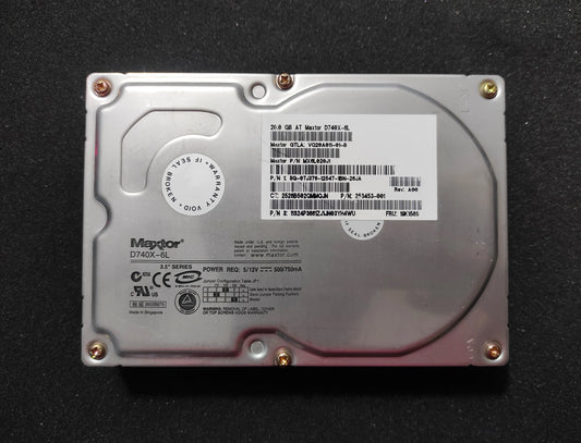 Maxtor MX6L020J1 DiamondMax Plus D740X-6L 20GB IDE 3.5’’ Vintage Retro Hard Drive HDD 7200RPM 2MB