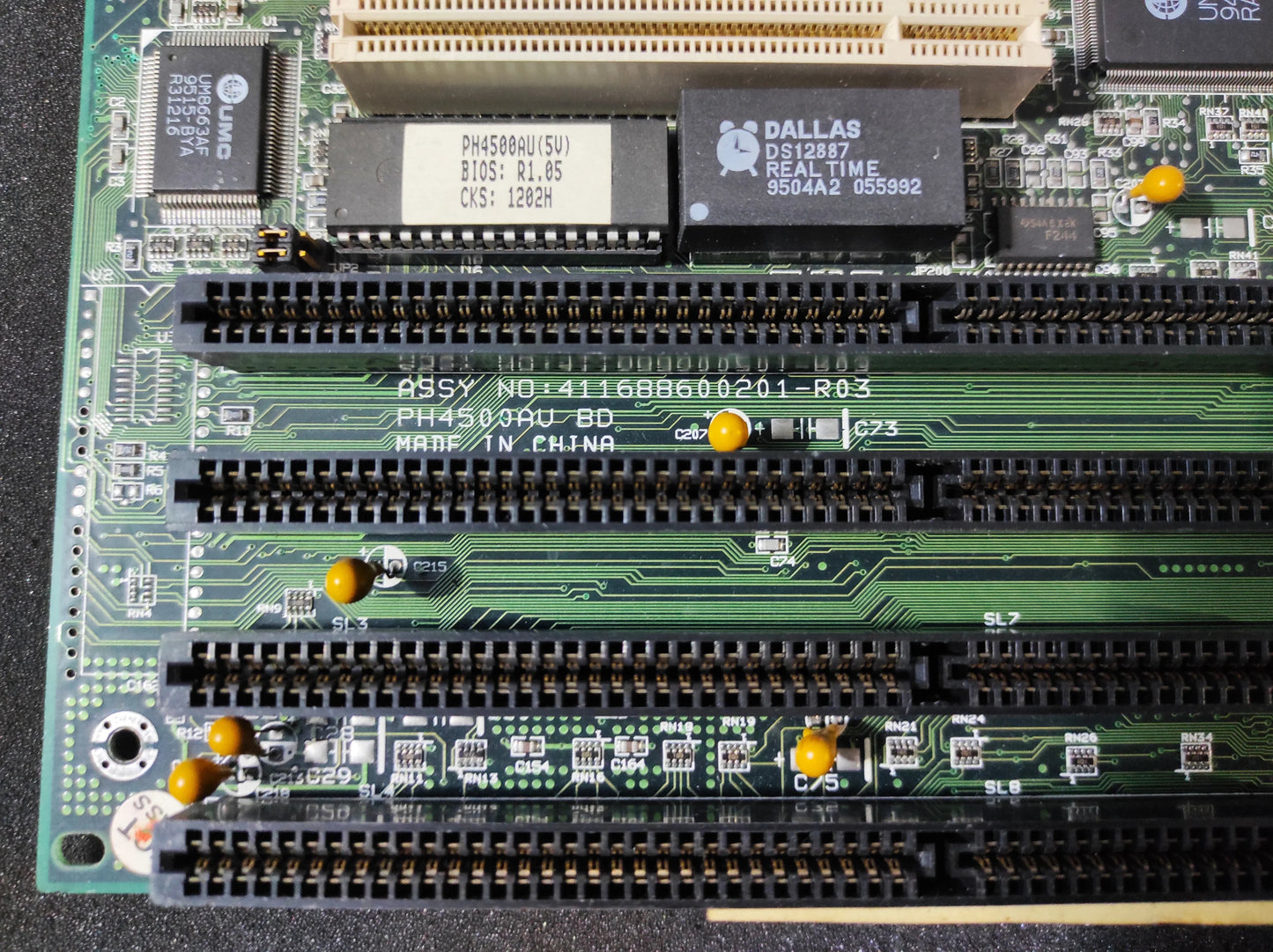 MiTAC PH4500AU-256K-0M Socket 3 486 AT ISA PCI Vintage Retro Motherboard UMC UM82C881