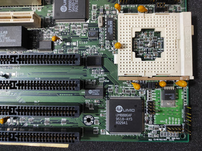 MiTAC PH4500AU-256K-0M Socket 3 486 AT ISA PCI Vintage Retro Motherboard UMC UM82C881