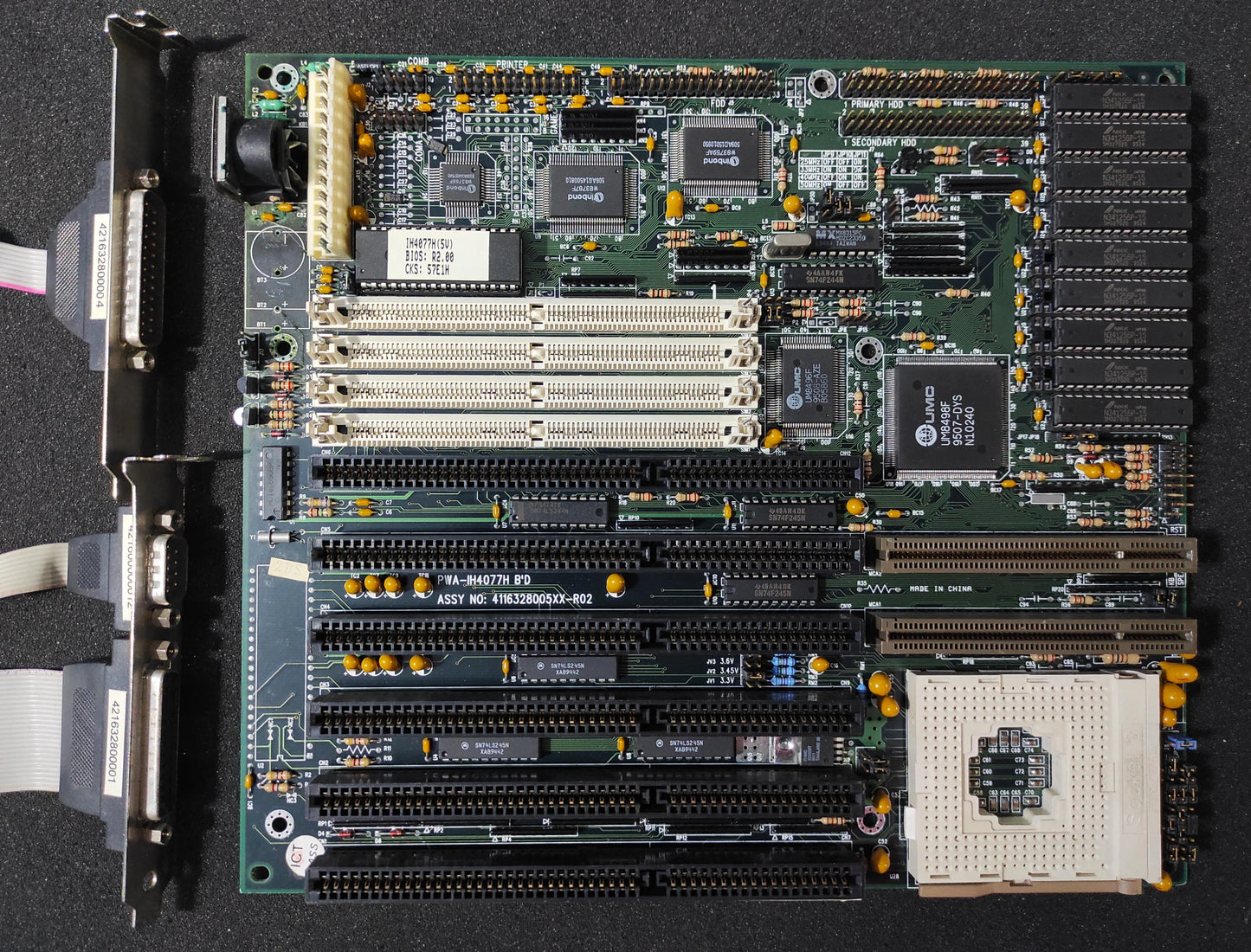 MiTAC PWA-IH4077H B’D Socket 3 486 AT ISA VLB Vintage Retro Motherboard UMC UM8498/8496