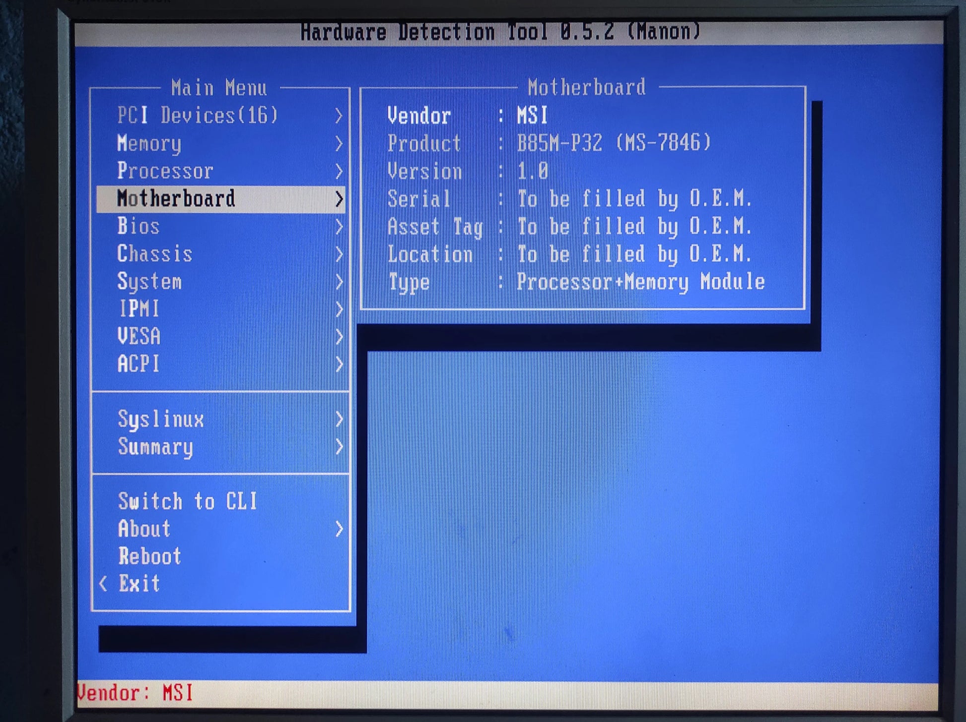 MSI B85M-P32 Socket 1150 DDR3 mATX Motherboard Intel B85 Express Chipset