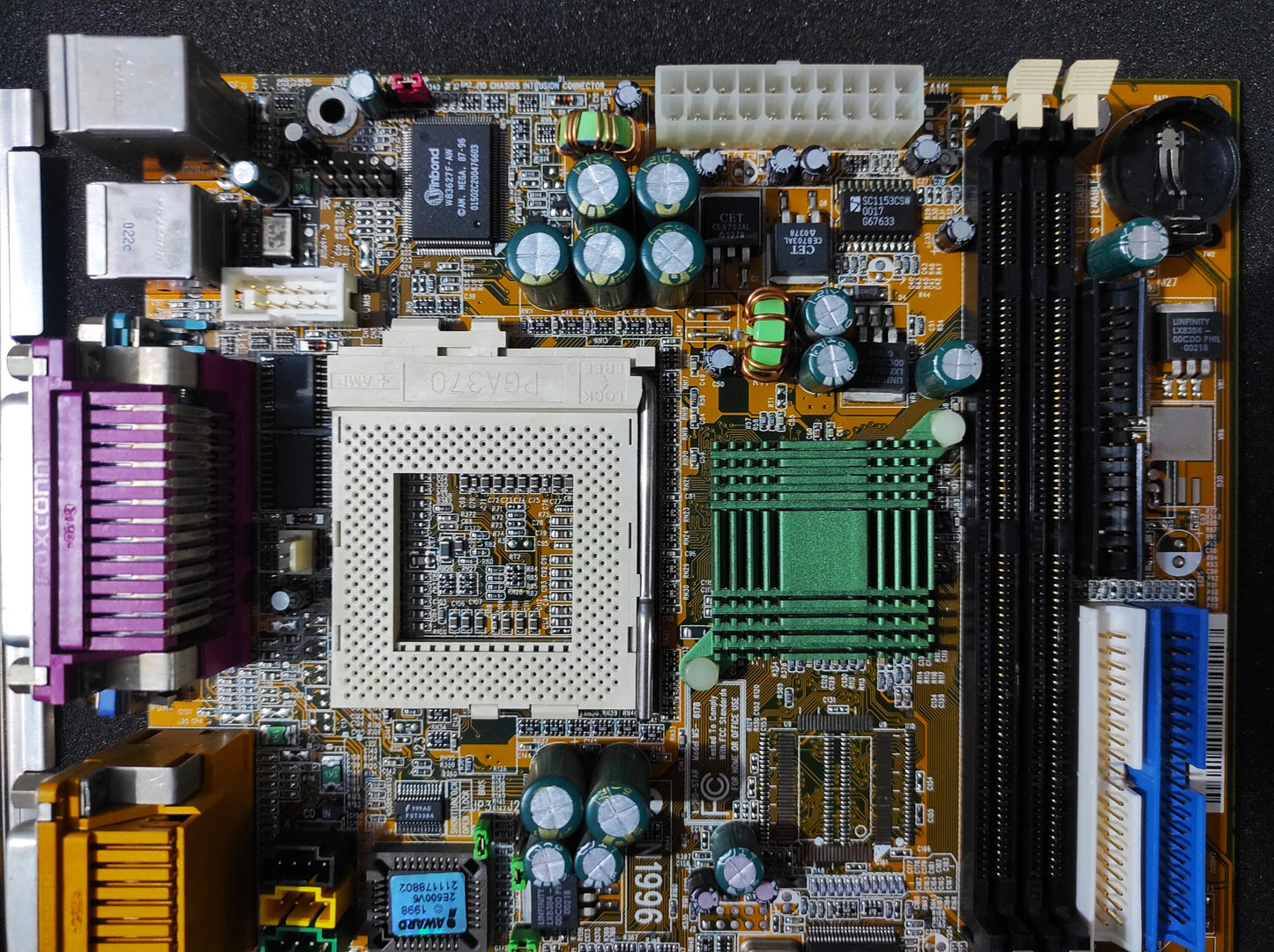 MSI MS-6178 Socket 370 mATX Vintage Retro Motherboard PCI Intel 810 Chipset