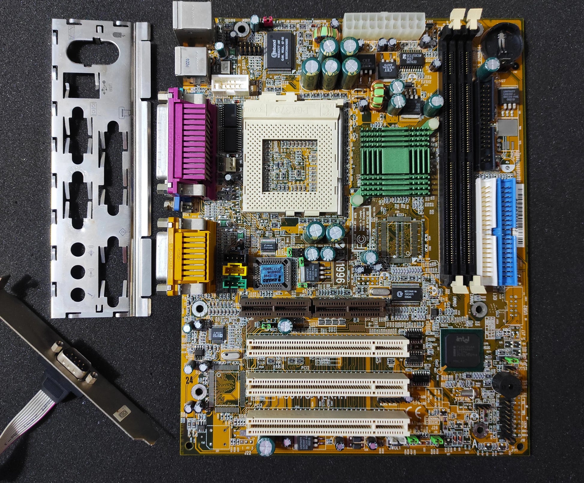 MSI MS-6178 Socket 370 mATX Vintage Retro Motherboard PCI Intel 810 Chipset