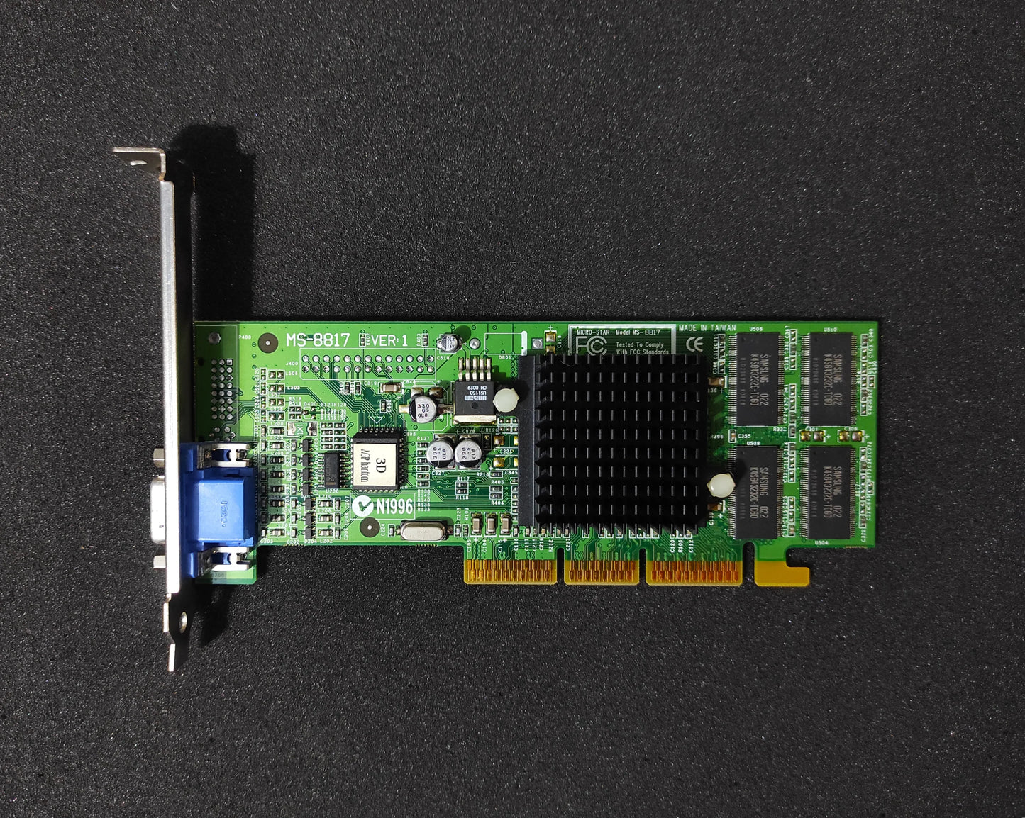 MSI MS-8817 NVIDIA GeForce2 MX 400 AGP 32MB VGA Vintage Retro Graphics Card