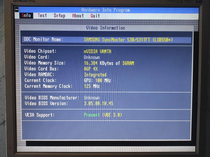 MSI MS-8830 NVIDIA VANTA-16 AGP 16MB VGA Graphics Video Card - Retro PC Hardware & More