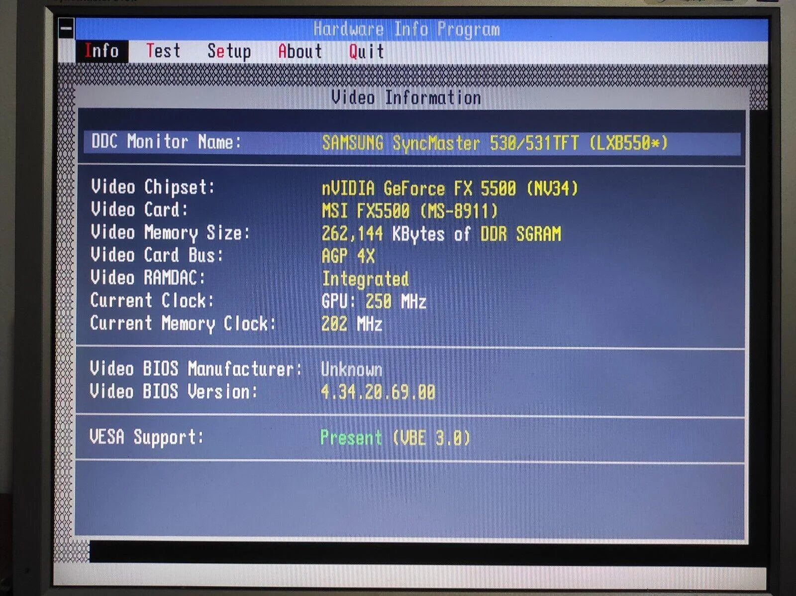 MSI MS 8911 Nvidia GeForce FX 5500 AGP 256MB VGA DVI Retro Graphics Video Card - Retro PC Hardware & More