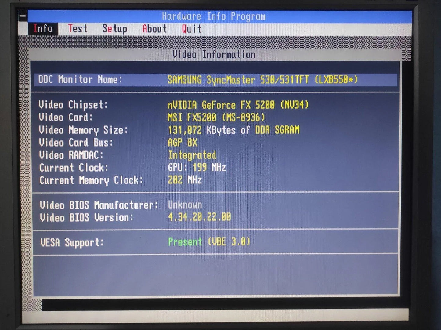 MSI MS-8936 ver:120 NVIDIA GeForce FX 5200 AGP 128MB VGA TV Graphics Video Card - Retro PC Hardware & More
