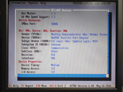 NetMos Nm9805CV PCI Parallel Port EPP Printer Adapter Card PCI-PT9805-1P - Retro PC Hardware & More