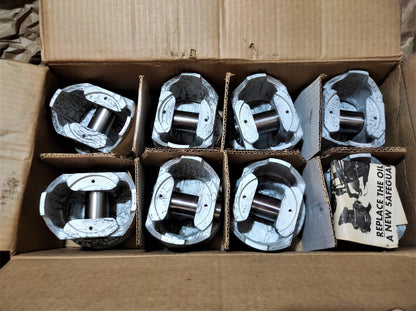 NOS Badger Pistons Piston Set 8 P1414 020 International Harvester V8 engines - Retro PC Hardware & More