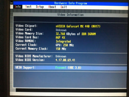 Nvidia GeForce 4 MX 440 32MB DDR AGP VGA S-Video Graphics Card - Retro PC Hardware & More