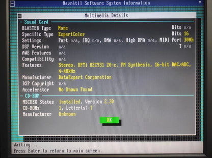 OPTi OP931M-3DS 82C931 ISA 16-bit 48kHz Vintage Retro Sound Audio Card - Retro PC Hardware & More