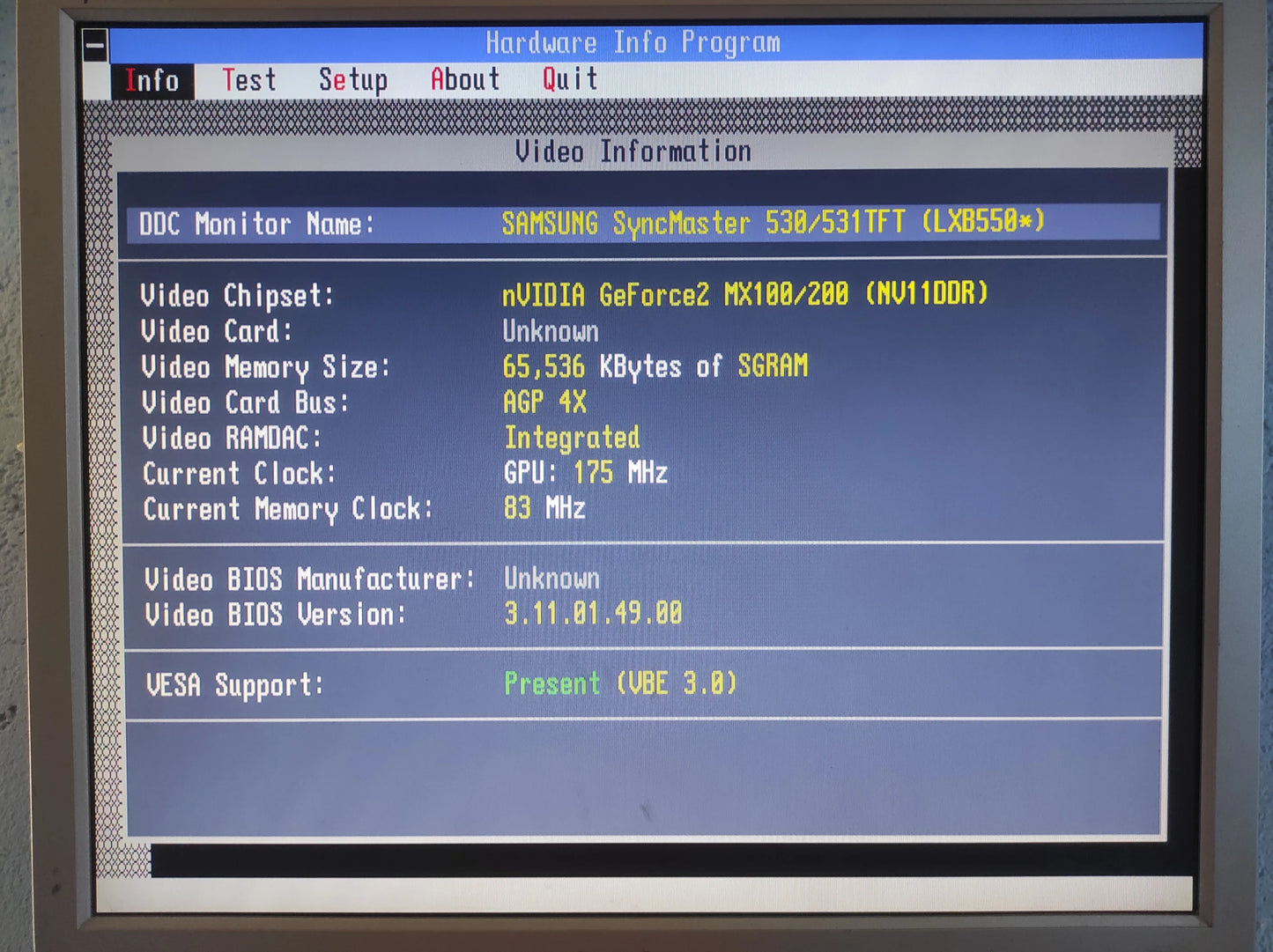 PINE Nvidia GeForce2 MX 200 AGP 64MB VGA TV-OUT Retro Graphics Card PV-T07L-CT