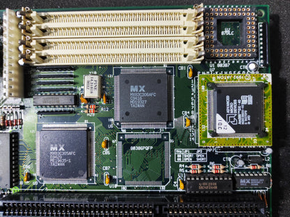 Pine PT-321 386 AT Vintage Retro Motherboard ISA Macronix MX83C30x M3200793