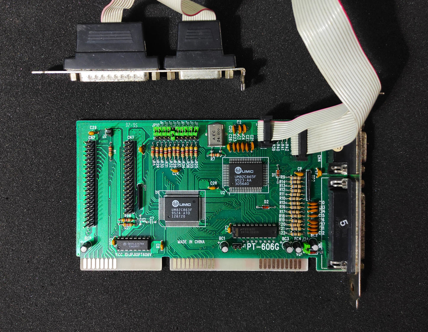 Pine PT-606G FDD IDE Serial Parallel Game ISA Multi I/O Controller Card UM82C863F