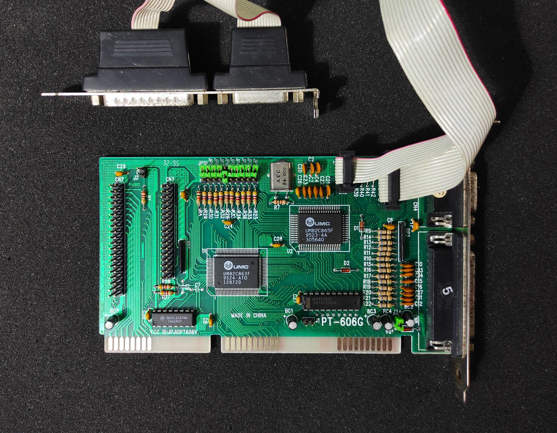 Pine PT-606G FDD IDE Serial Parallel Game ISA Multi I/O Controller Card UM82C863F