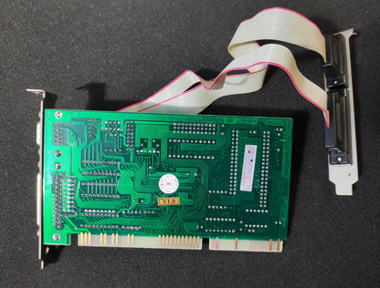 Pine PT-607G FDD IDE Serial Parallel Game ISA Multi I/O Controller Card GoldStar Prime 2C