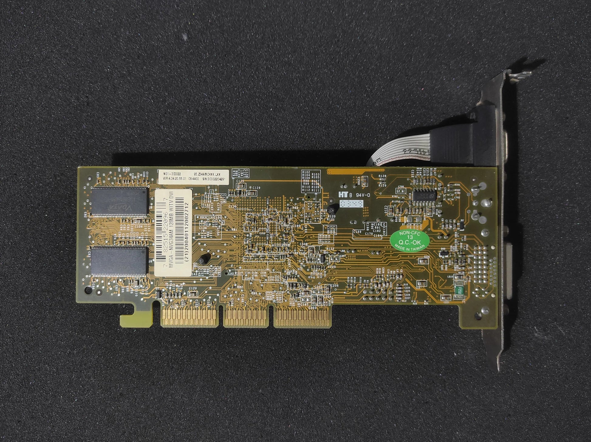 PixelView Nvidia GeForce FX 5200 AGP 128MB VGA DVI Graphics Card MVGA-NVG34AM