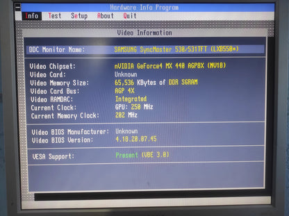 PixelView NVIDIA GeForce4 MX 440 AGP 64MB VGA Graphics Video Card MVGA-NVG18AM