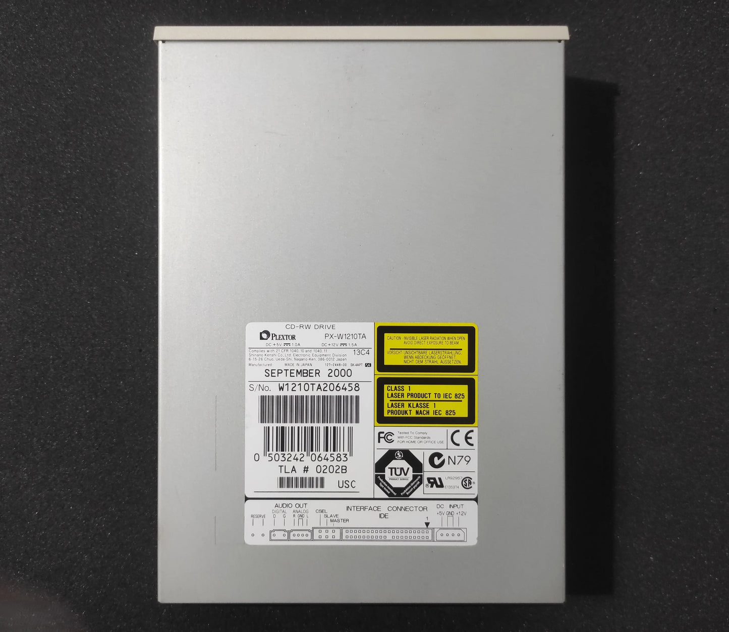 Plextor PlexWriter PX-W1210TA IDE 5.25’’ Internal Vintage Retro Beige CD-RW Drive