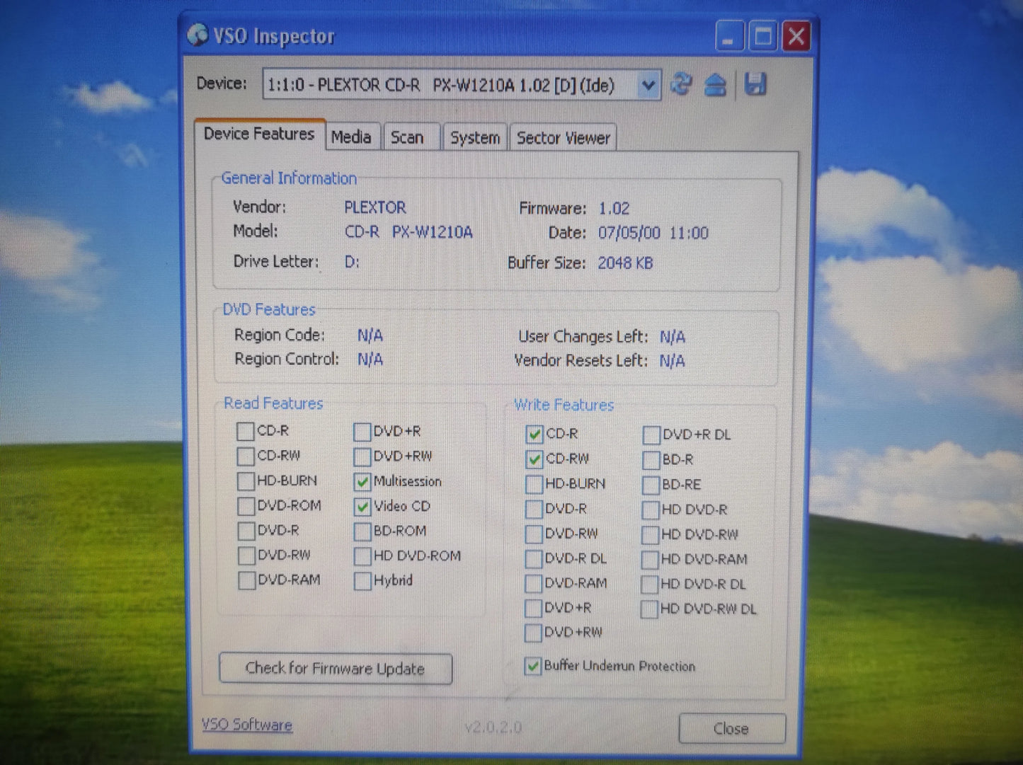 Plextor PlexWriter PX-W1210TA IDE 5.25’’ Internal Vintage Retro Beige CD-RW Drive