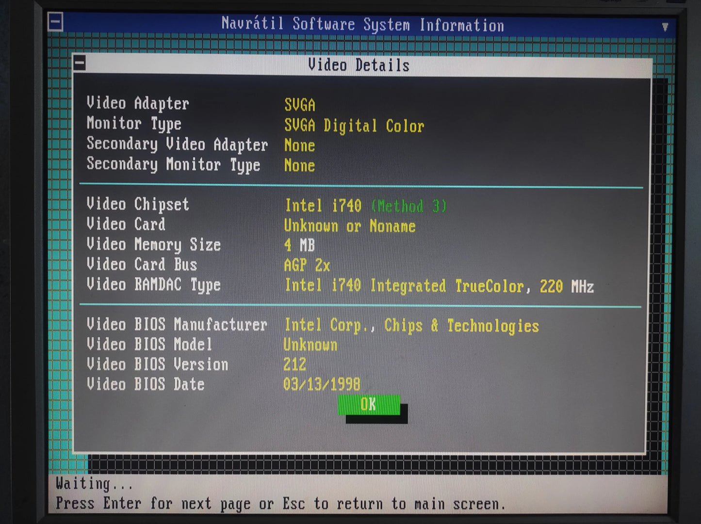 PowerColor C740SG Intel i740 4MB AGP VGA Retro Graphics Video Card