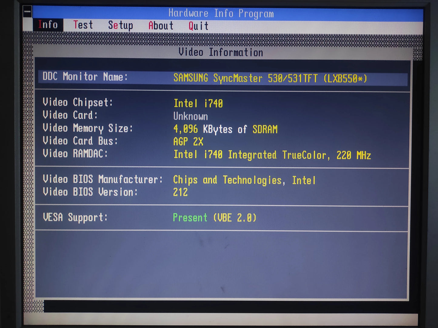 PowerColor C740SG Intel i740 4MB AGP VGA Retro Graphics Video Card