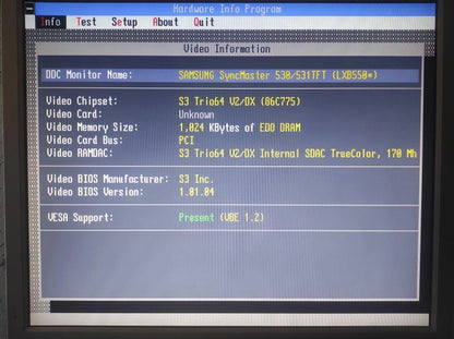 PowerColor S3 Trio64V2/DX 1MB PCI VGA Vintage Retro Graphics Video Card 86C775 - Retro PC Hardware & More