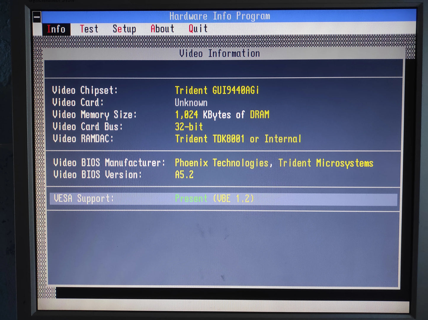 Prolink MVGA-T9440PCI PCI 1MB VGA Vintage Retro Graphics Card Trident TGUI9440