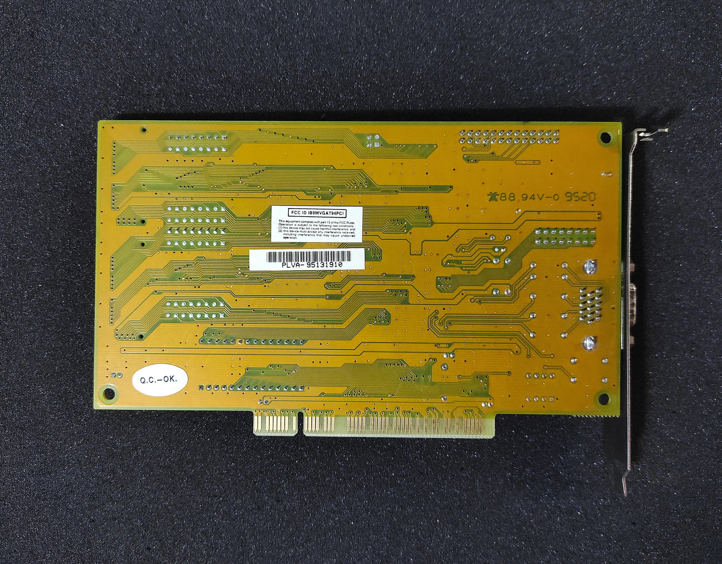 Prolink MVGA-T9440PCI PCI 1MB VGA Vintage Retro Graphics Card Trident TGUI9440