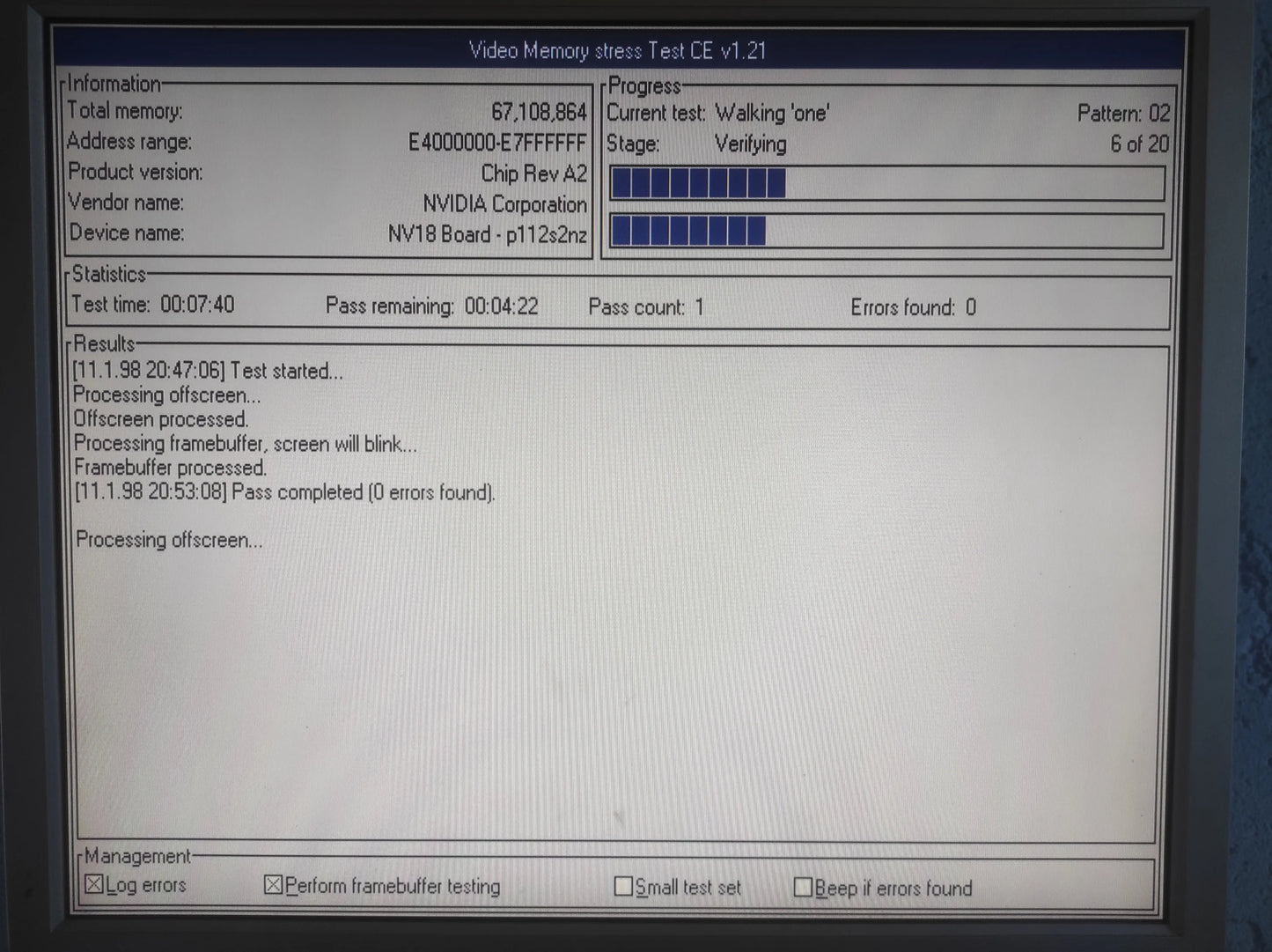 ProLink NVIDIA GeForce4 MX 440 AGP 64MB VGA Graphics Video Card MVGA-NVG18A