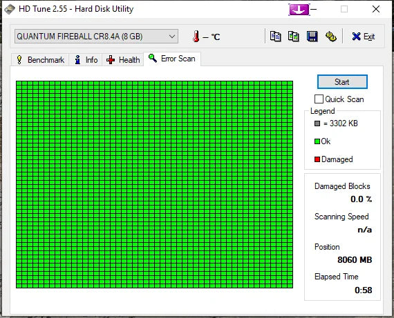 Quantum Fireball CR CR84A013 8.4GB 512KB 5400RPM IDE 3.5" Hard Disk Drive HDD - Retro PC Hardware & More