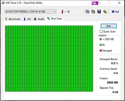 Quantum Fireball CR CR84A013 8.4GB 512KB 5400RPM IDE 3.5" Hard Disk Drive HDD - Retro PC Hardware & More