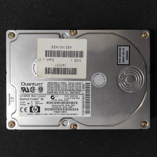 Quantum Fireball EX EX64A012 6.4GB IDE 3.5’’ Vintage Retro Hard Drive HDD 5400RPM 512KB