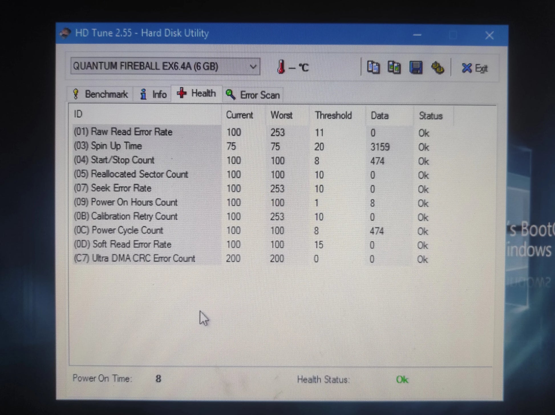 Quantum Fireball EX EX64A014 6.4GB IDE 3.5’’ Vintage Retro Hard Drive HDD 5400RPM 512KB