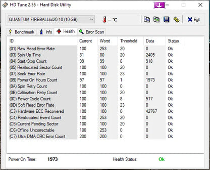 Quantum Fireball LCT 20 Internal Hard Drive 10.2GB 4500RPM IDE 3.5" HDD LD10A011 - Retro PC Hardware & More