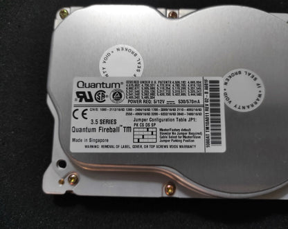 Quantum Fireball TM TM10A011 1GB 4500RPM IDE 3.5’’ Vintage Retro Hard Drive HDD