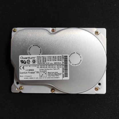 Quantum Fireball TM TM10A011 1GB 4500RPM IDE 3.5’’ Vintage Retro Hard Drive HDD