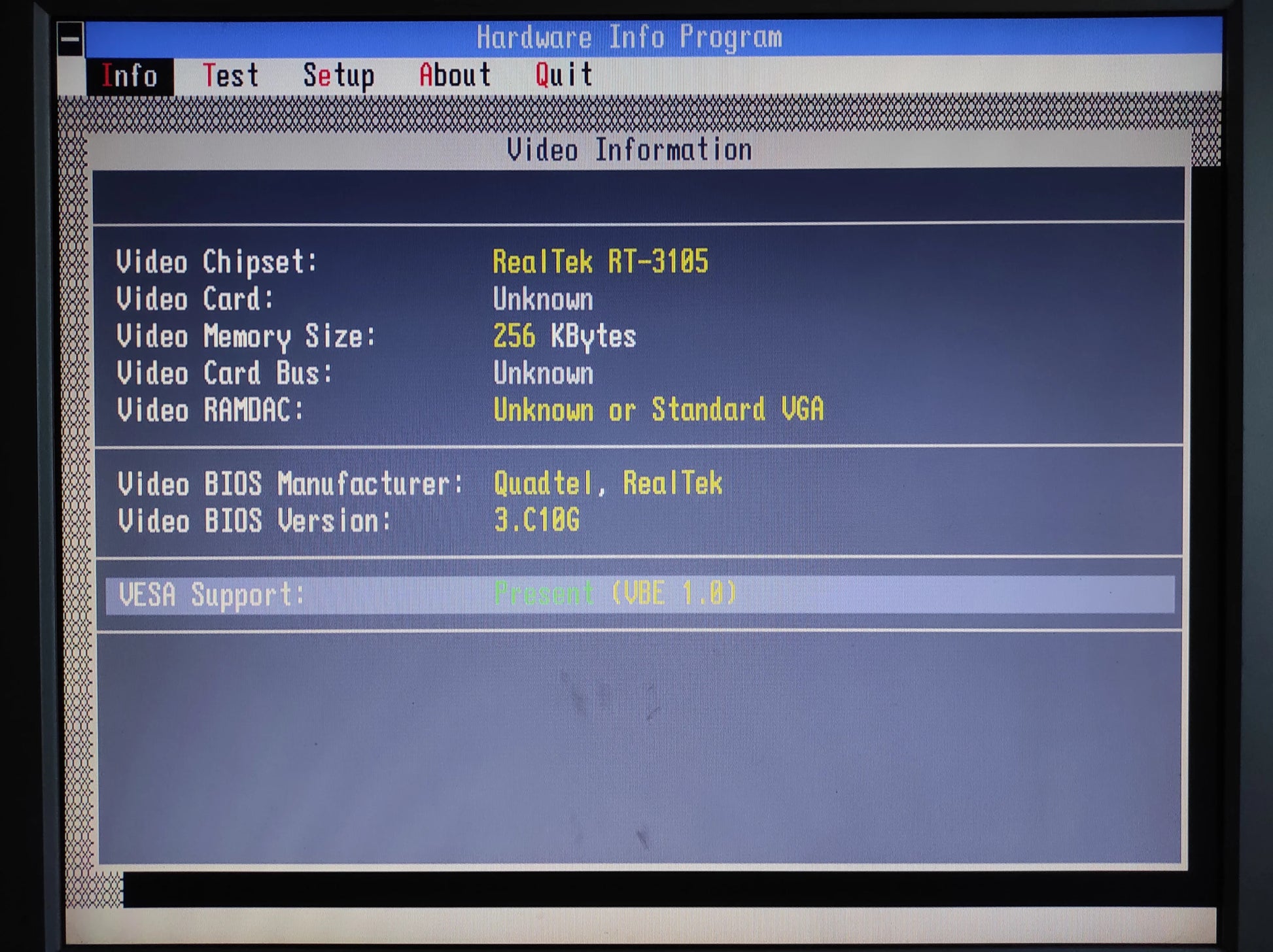 Realtek RTG3105 256KB 16-Bit ISA Vintage Retro Graphics Card RTVGA-V2-91024-B