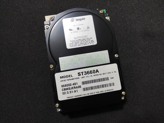 Seagate Medalist 545XE ST3660A 545MB 120KB 3800RPM IDE 3.5’’ Retro Hard Drive HDD 958002-401