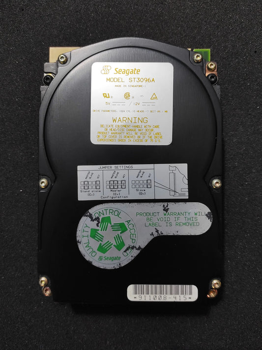 Seagate ST3096A 89MB 3200RPM IDE 3.5’’ Vintage Retro Hard Drive HDD