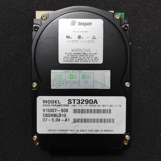 Seagate ST3290A 261MB 3800RPM IDE 3.5’’ Vintage Retro Hard Drive HDD Desc