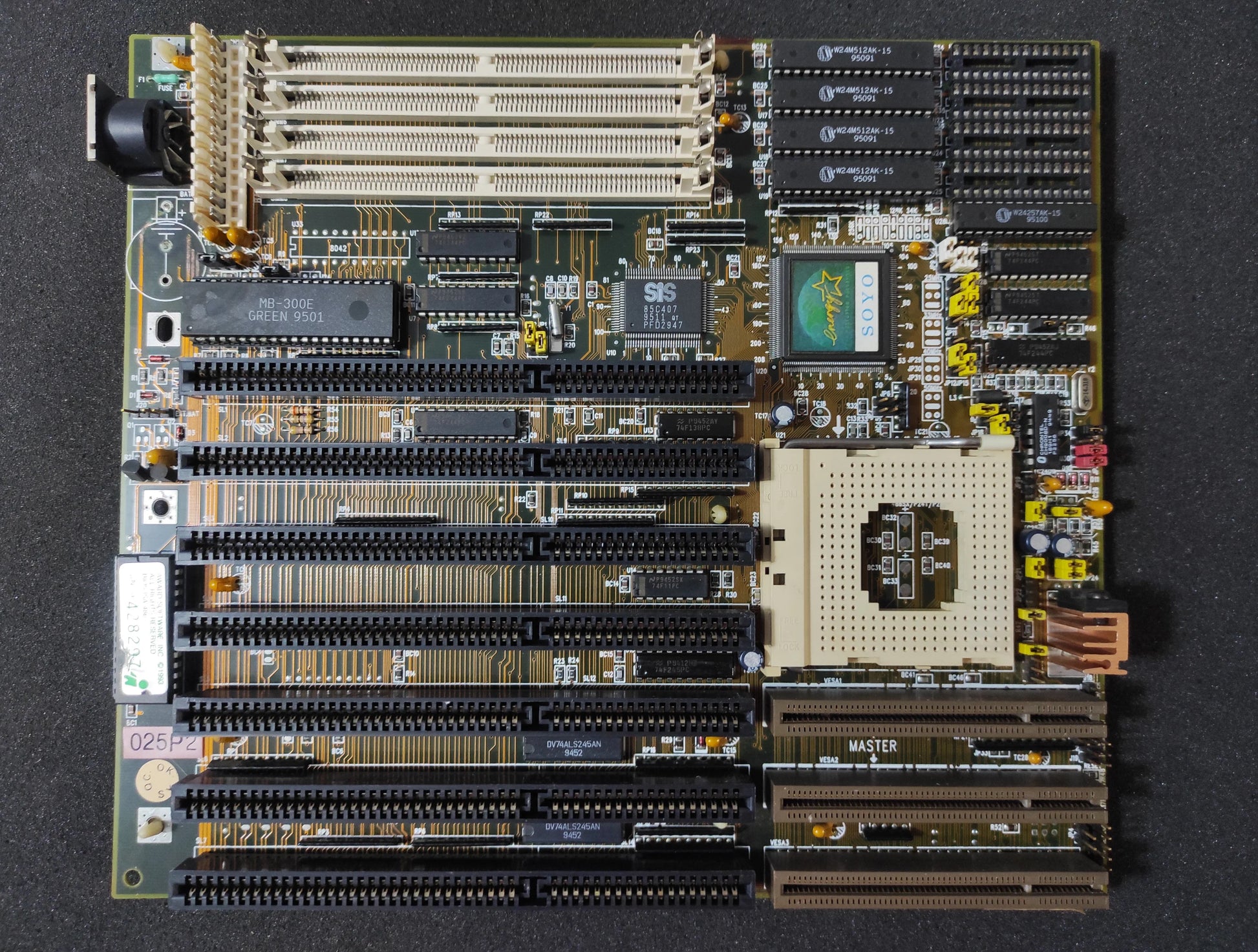 Soyo SY-025P2 Socket 3 AT 486 Vintage Retro Motherboard ISA VLB SiS 85C471/407 Chipset