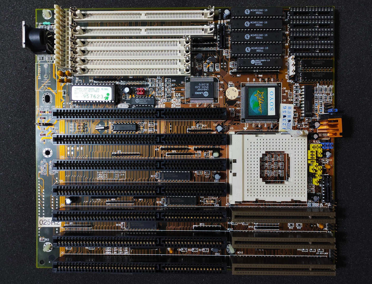 Soyo SY-025R2 Socket 3 AT 486 Vintage Retro Motherboard ISA VLB UMC UM8498F/8496F Chipset