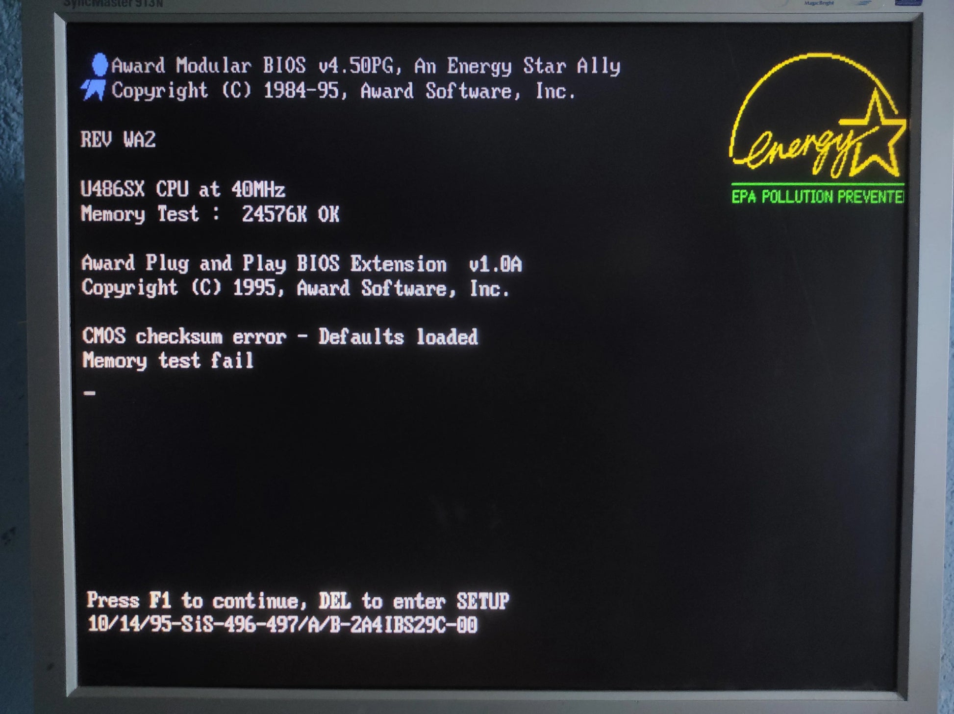 Soyo SY-4SAW2 Socket 3 AT 486 VIP Vintage Retro Motherboard ISA PCI SiS 85C496/497 Chipset
