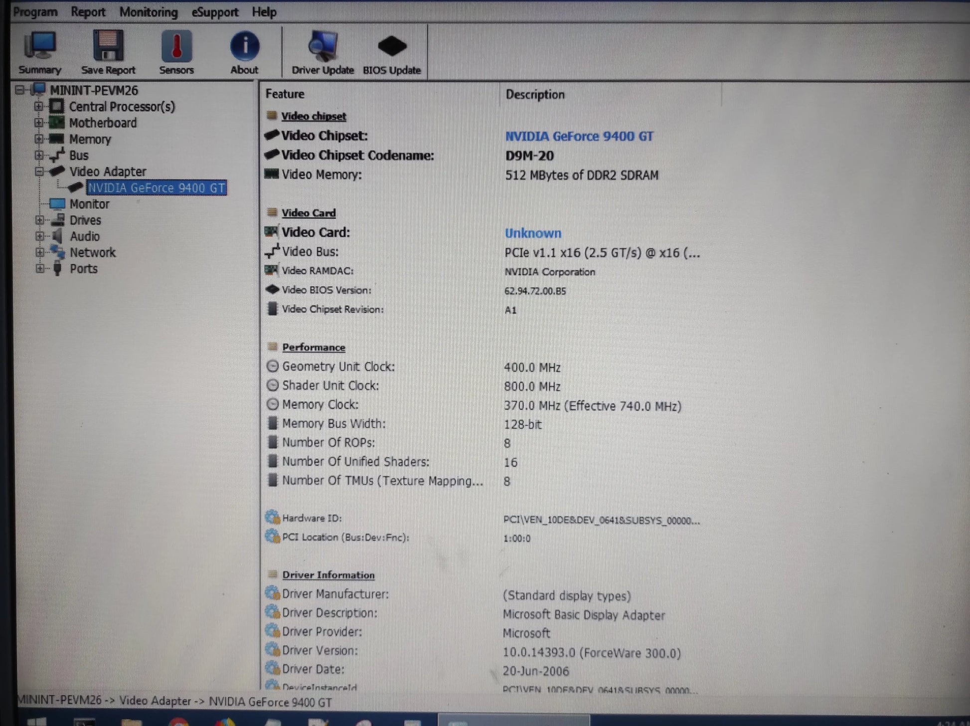 Sparkle SFPX95 NVIDIA GeForce 9400 GT 512MB GDDR2 PCI-e VGA DVI Graphics Video Card SF-PX94GT512U2-HP
