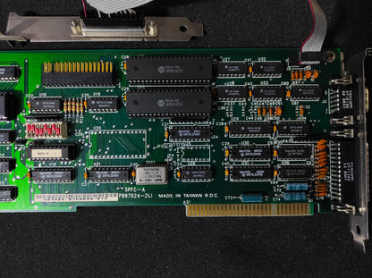 SPFC-A PB87024-2LI Vintage Retro Floppy 8-bit ISA Serial Parallel Controller Card