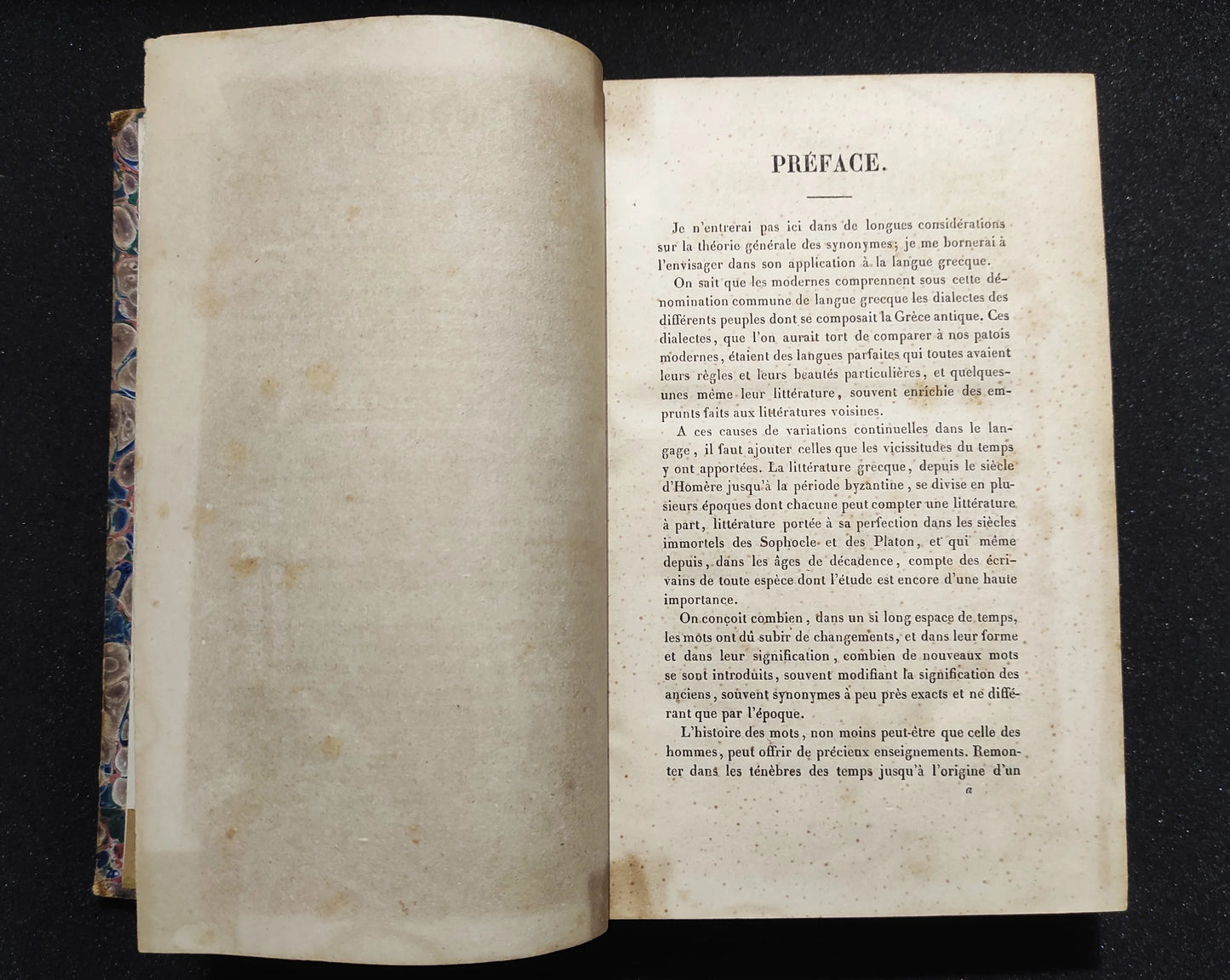 Synonymes grecs 1847 par M. Alex. Pillon Maire-Nyon Rare Antique Book