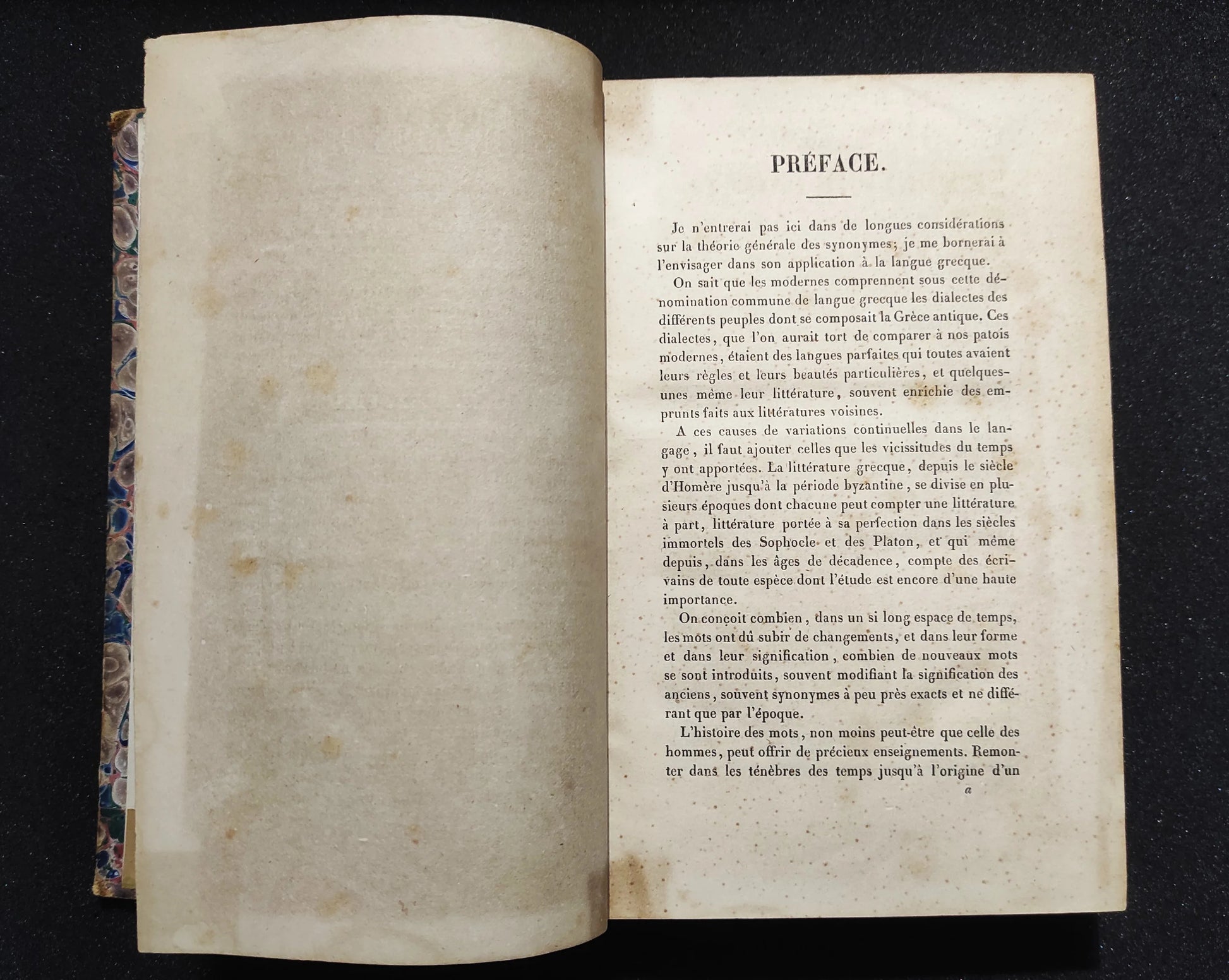 Synonymes grecs 1847 par M. Alex. Pillon Maire-Nyon Rare Antique Book