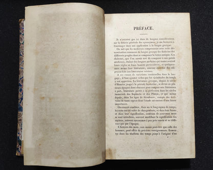 Synonymes grecs 1847 par M. Alex. Pillon Maire-Nyon Rare Antique Book