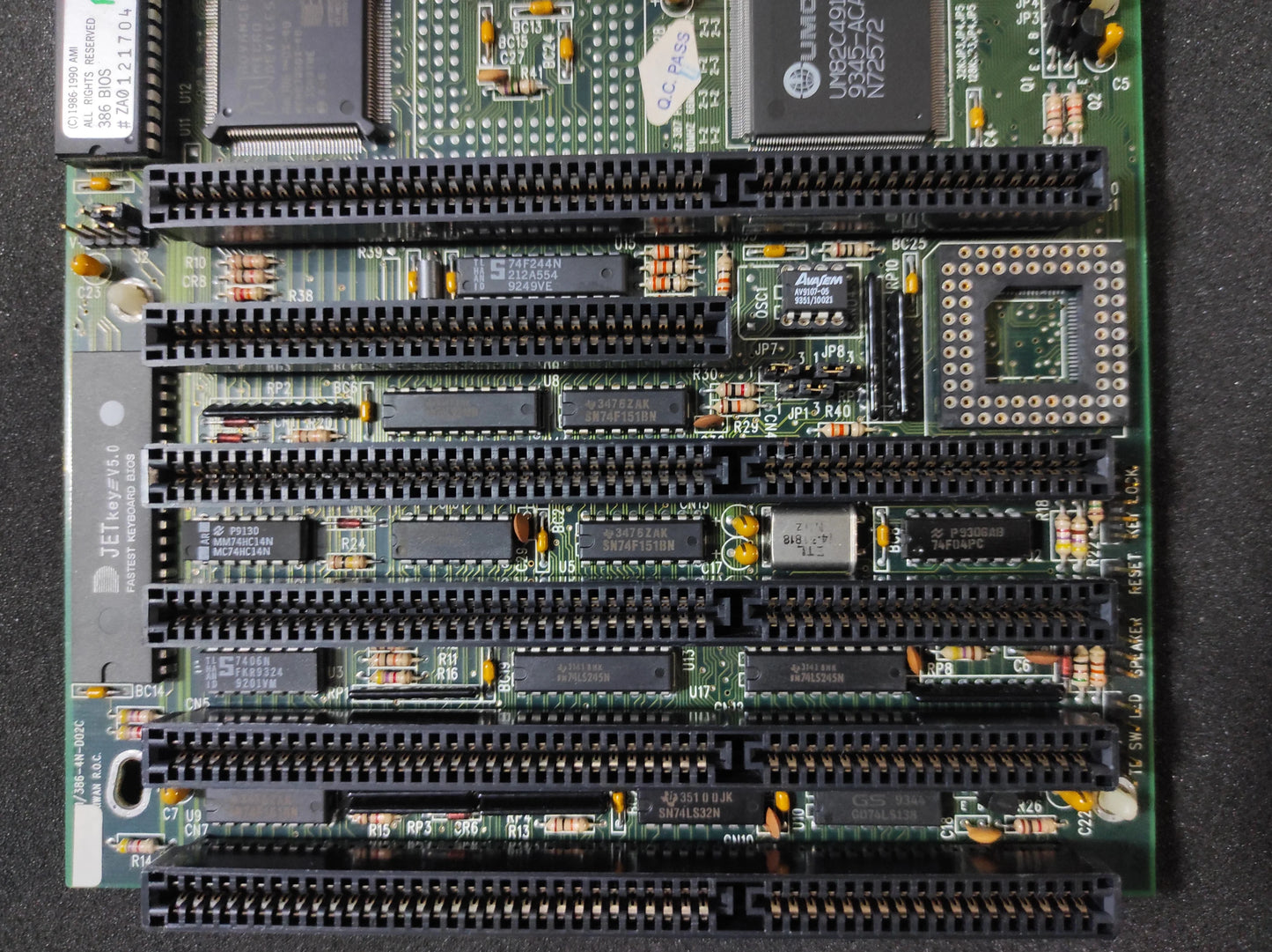 TK 386-4N-D02C 386 Baby AT Vintage Retro Motherboard ISA UMC UM82C491 Chipset with Am386-DX40
